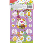 Набор пасхальных наклеек НС-В6-14-1 формат В6, 2 листа, 30 штук. Изображение №2