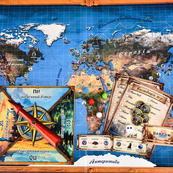 Настільна гра "Навколо світу" 30110 рулетка, призові жетони 75 штук. Зображення №3