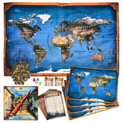 Настільна гра "Навколо світу" 30110 рулетка, призові жетони 75 штук. Зображення №5