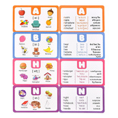 Карткова гра "Англійський алфавіт" 31034, 40 двосторонніх карток. Зображення №5 Карткова гра "Англійський алфавіт" 31034, 40 двосторонніх карток. Зображення №5