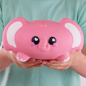 Коллекционная игрушка-антистресс "Слон Баблз" Smooshzees 08232 серии "Snugzees". Изображение №6