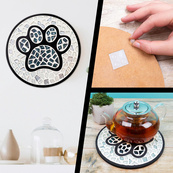 Набір для творчості скляна мозаїка "Чорна лапа" MA2031, 2 рівень. Зображення №4