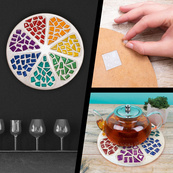 Набір для творчості скляна мозаїка "Квітка" MA2034, 2 рівень. Зображення №4