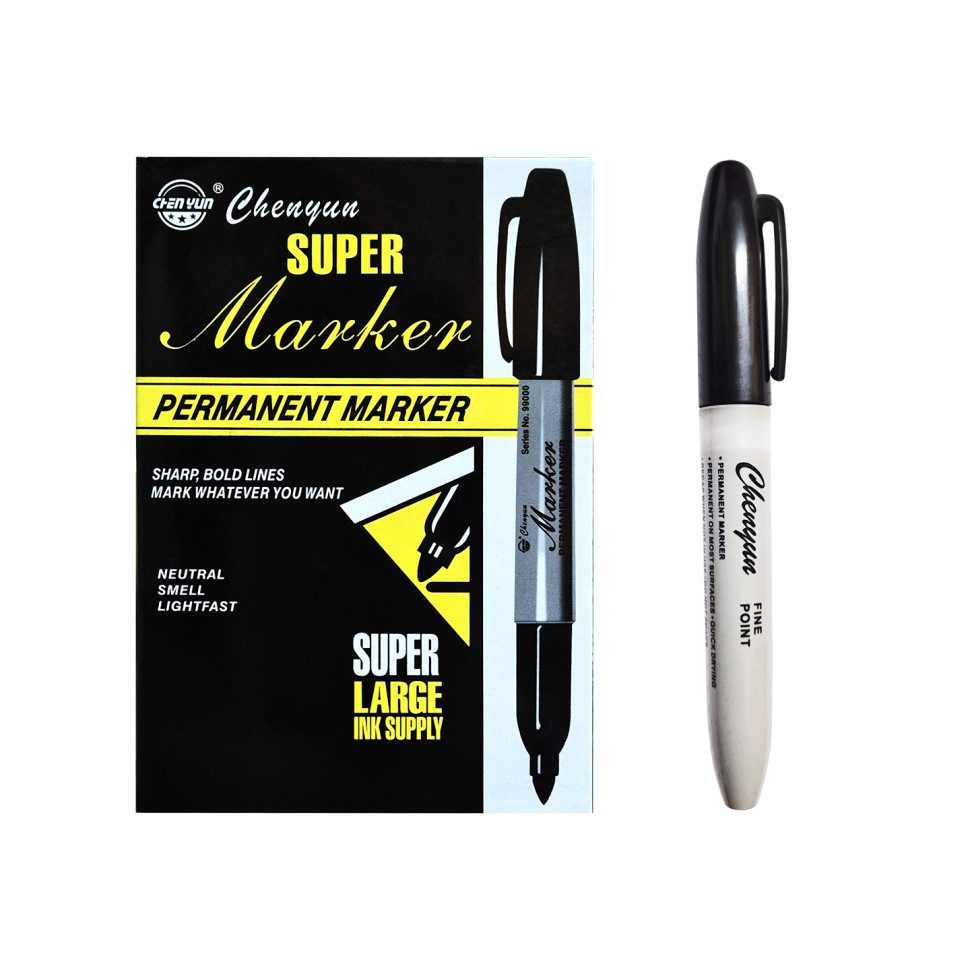 Маркер перманентный 99000 Chenyun черный Маркер перманентный 99000 Chenyun черный