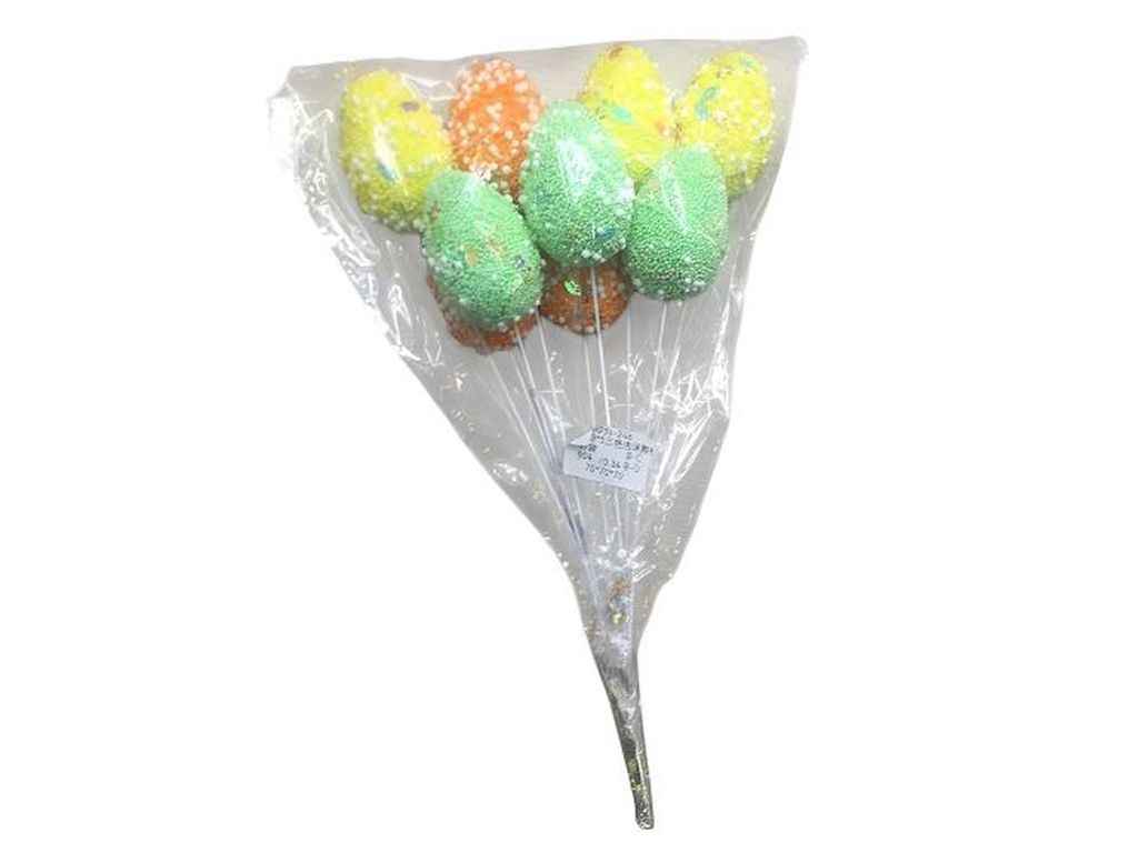 Декор великодній Easter eggs 24х5см (9шт/уп) R40479 ТМSTENSON Декор великодній Easter eggs 24х5см (9шт/уп) R40479 ТМSTENSON