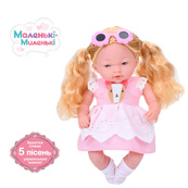 Детская мягконабивная кукла M 5885 I UA(Pink) 33 см, музыкальные эффекты. Изображение №2