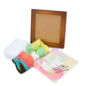 Набір для творчості "Казковий єдиноріг" YG0251N валяння картини, 18х18 см. Зображення №4