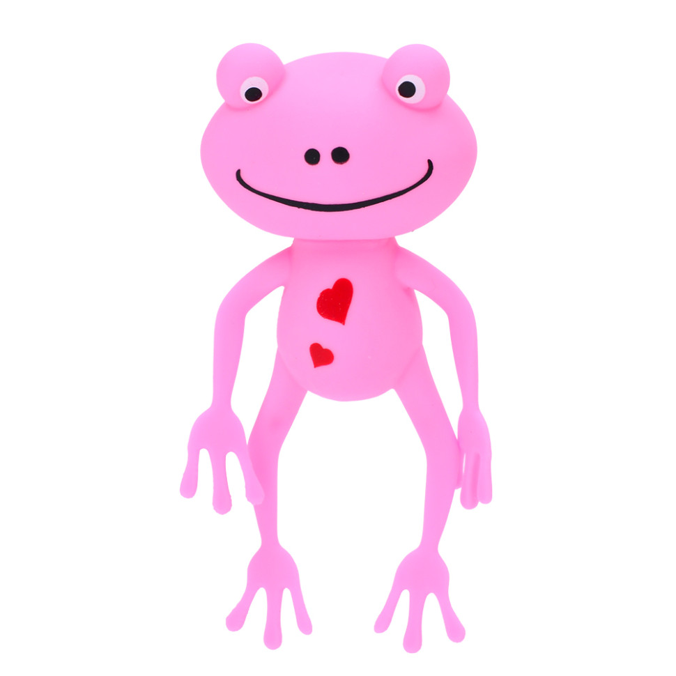 Дитяча іграшка-антистрес "Жабеня" MS 4031(Pink) розмір 13 см, борошно Дитяча іграшка-антистрес "Жабеня" MS 4031(Pink) розмір 13 см, борошно