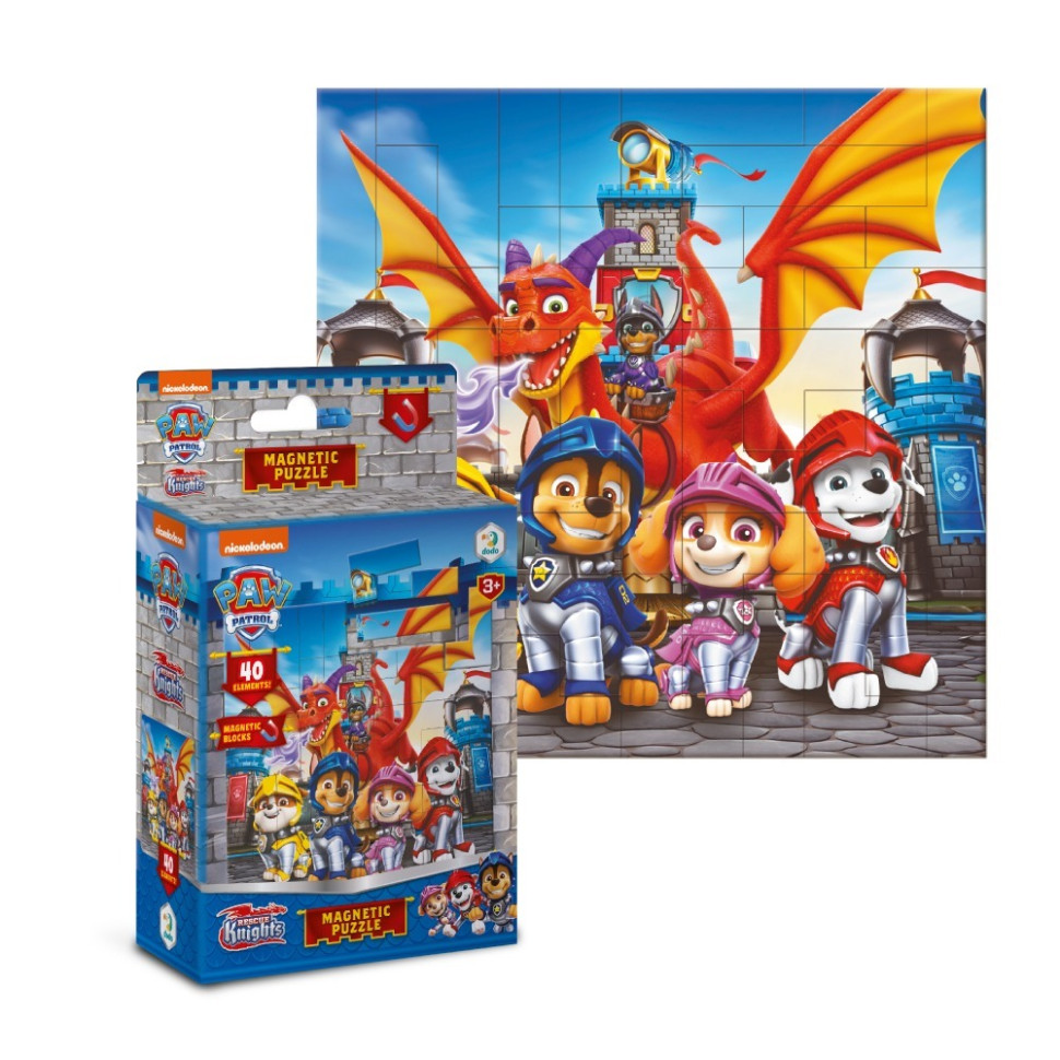 Дитячий магнітний пазл "Лицарі" 200651, 40 елементів Дитячий магнітний пазл "Лицарі" 200651, 40 елементів