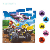 Дитячий магнітний пазл "Колеса" 200650, 40 елементів. Зображення №4 Дитячий магнітний пазл "Колеса" 200650, 40 елементів. Зображення №4