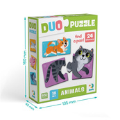 Дитячий пазл "ДУО-Тваринки-половинки" 300689, 24 елемента. Зображення №5