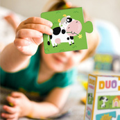 Детский пазл "ДУО-Зверушки и их дома" 300690, 24 элемента. Изображение №6