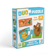 Детский пазл "ДУО-Кто что ест" 300691, 24 элемента. Изображение №2