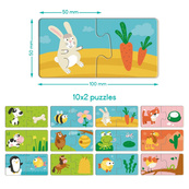 Детский пазл "ДУО-Кто что ест" 300691, 24 элемента. Изображение №4