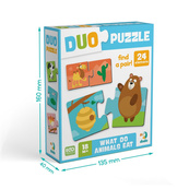 Детский пазл "ДУО-Кто что ест" 300691, 24 элемента. Изображение №5