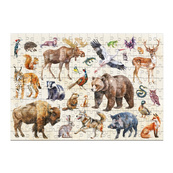 Дитячий пазл "Лісові тварини" 300638, 200 елементів. Зображення №3