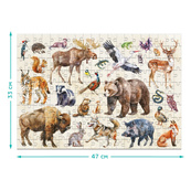 Дитячий пазл "Лісові тварини" 300638, 200 елементів. Зображення №5