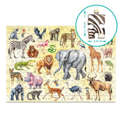 Дитячий пазл "Тварини Сафарі" 300637, 200 елементів. Зображення №6