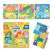 Детский набор для творчества мозаика "Зоопарк" 300896 со стикерами. Изображение №2