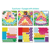 Дитячий набір для творчості мозаїка "Принцеси" 300897 зі стікерами. Зображення №4