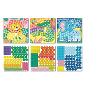 Детский набор для творчества мозаика "Зоопарк" 300896 со стикерами. Изображение №3