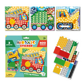 Дитячий набір для творчості мозаїка "Транспорт" 300899 зі стікерами. Зображення №2