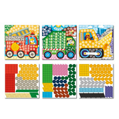 Дитячий набір для творчості мозаїка "Транспорт" 300899 зі стікерами. Зображення №3