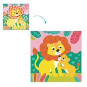 Детский набор для творчества мозаика "Зоопарк" 300896 со стикерами. Изображение №5