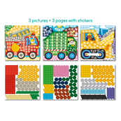 Дитячий набір для творчості мозаїка "Транспорт" 300899 зі стікерами. Зображення №4