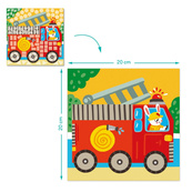 Дитячий набір для творчості мозаїка "Транспорт" 300899 зі стікерами. Зображення №5