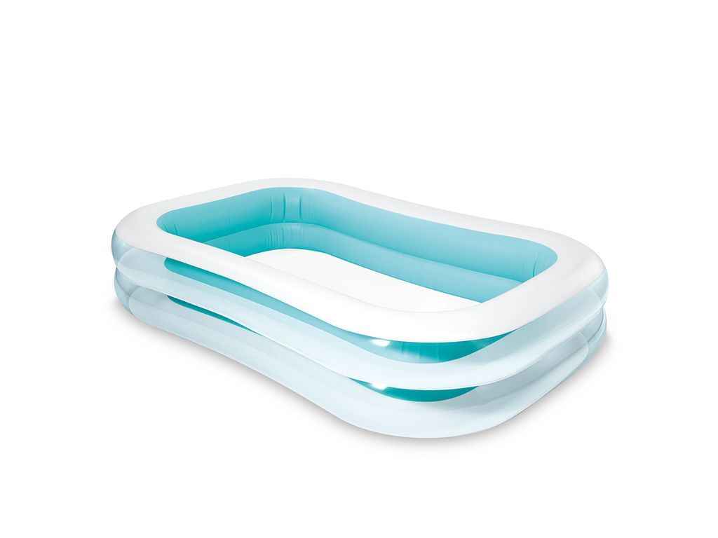 Басейн надувний Сімейний 262х175х56см блакитний 749л сімейний 56483 надувний прямоуг ТМ INTEX Басейн надувний Сімейний 262х175х56см блакитний 749л сімейний 56483 надувний прямоуг ТМ INTEX
