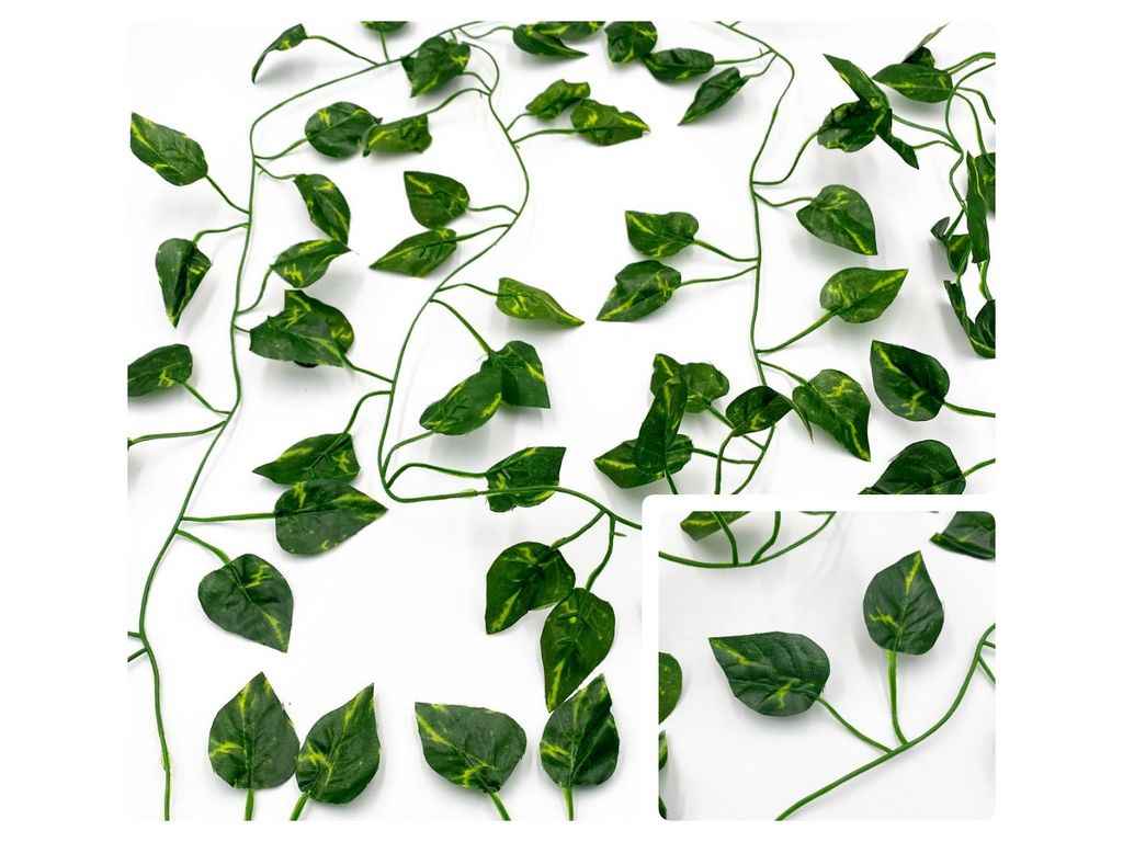 Штучна ліана Філодендрон 4,3см*3см 2м (я_ГолЦв-26/4) зелений ТМКИТАЙ Штучна ліана Філодендрон 4,3см*3см 2м (я_ГолЦв-26/4) зелений ТМКИТАЙ