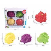 Набір Іграшок для ванної 628-1 М'ячики-тварини, 4 шт. Зображення №4