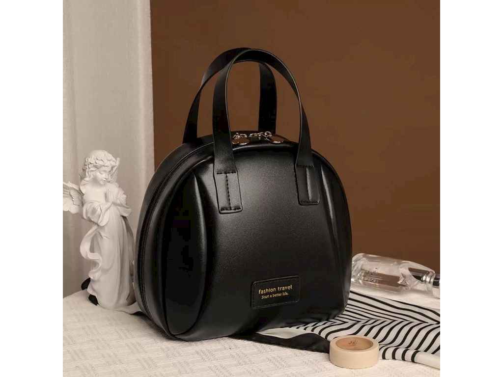 Косметичка чорний 25*22*12см арт.shigp01-1 екошкіра ТМ КИТАЙ Косметичка чорний 25*22*12см арт.shigp01-1 екошкіра ТМ КИТАЙ