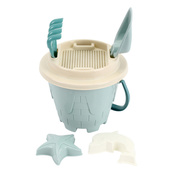 Дитяча іграшка "Набір для гри з піском" 1560TXK пасочки, лопатка, граблі. Зображення №6