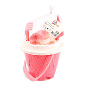 Детская игрушка "Набор для игры с песком" 1553TXK пасочки, лопатка, грабли. Изображение №6