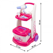 Дитячий ігровий набір "Перукар" 9314TXK візок, саквояж, аксесуари. Зображення №7