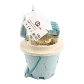 Дитяча іграшка "Набір для гри з піском" 1560TXK пасочки, лопатка, граблі. Зображення №7