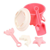 Детская игрушка "Набор для игры с песком" 1553TXK пасочки, лопатка, грабли. Изображение №7