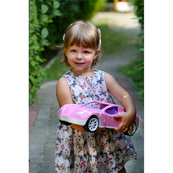 Дитяча іграшка "Автомобіль" 6351TXK рожевий, пластик, 38 см. Зображення №3