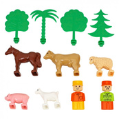 Дитячий ігровий конструктор "Ферма" 0327TXK пластик, 160 деталей. Зображення №4