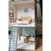 Дитячий дерев'яний будиночок для ляльок Морська вілла TG300756080, 75х60х80 см. Зображення №3 Дитячий дерев'яний будиночок для ляльок Морська вілла TG300756080, 75х60х80 см. Зображення №3