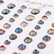 Наклейки декоративные "Стразы" 743012 на планшетке 54 шт. Изображение №2