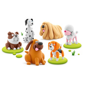 Дитячий меганабір пластиліну "Собаки-друзі" Lipaka 15030-UA01 самостійно твердне. Зображення №2