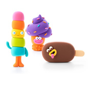 Детский набор пластилина "Классное мороженое" Lipaka 60056-UA01 самостоятельно затвердевает. Изображение №3