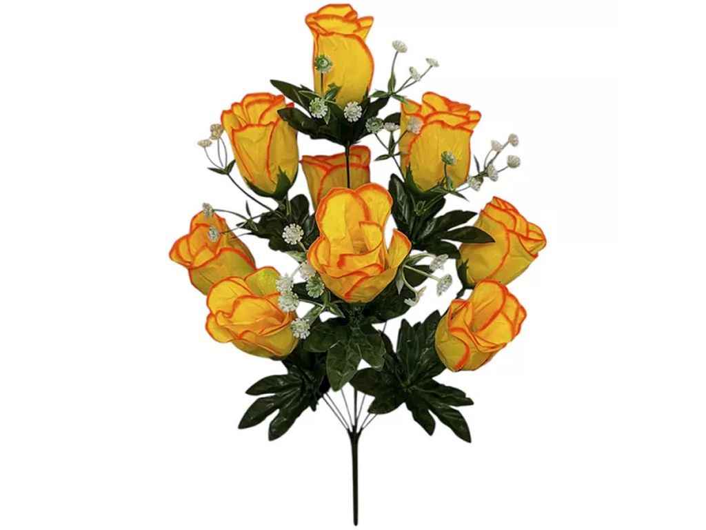Букет Троянди h-58см 9 бут. жовтий 1039 х/б ТМ КИТАЙ Букет Троянди h-58см 9 бут. жовтий 1039 х/б ТМ КИТАЙ
