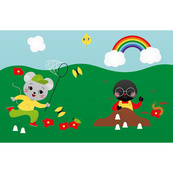 Дитяча книжка "Аплікації наліпками: Ліс" 1655010, 8 сторінок. Зображення №3