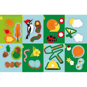 Дитяча книжка "Аплікації наліпками: Ліс" 1655010, 8 сторінок. Зображення №4