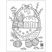 Успокаивающая раскраска "Пасхальные узоры" 11421, 16 страниц. Изображение №3
