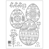 Успокаивающая раскраска "Пасхальные узоры" 11421, 16 страниц. Изображение №4